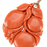 Red Coral Pendant Carving