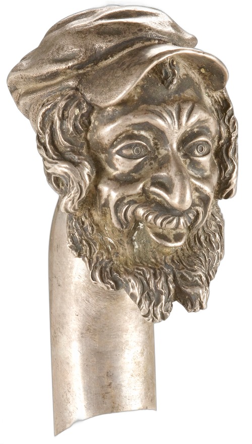 Judaica Silver Cane Handle